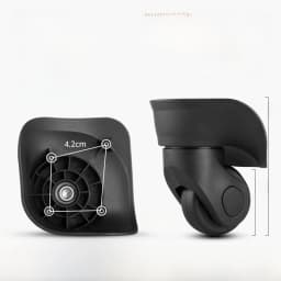 Afashion Universal Wheel Luggage Accessories Aircraft Carryon Suitcase Plane Silent Wheel Bag Shock Absorption Wheel Replacemen
