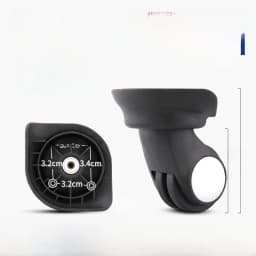 Afashion Universal Wheel Luggage Accessories Aircraft Carryon Suitcase Plane Silent Wheel Bag Shock Absorption Wheel Replacemen