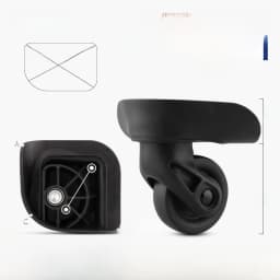 Afashion Universal Wheel Luggage Accessories Aircraft Carryon Suitcase Plane Silent Wheel Bag Shock Absorption Wheel Replacemen