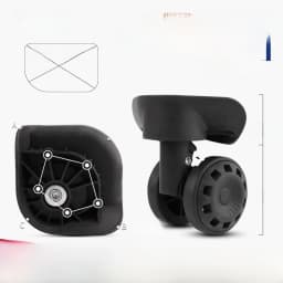 Afashion Universal Wheel Luggage Accessories Aircraft Carryon Suitcase Plane Silent Wheel Bag Shock Absorption Wheel Replacemen