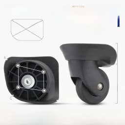 Afashion Universal Wheel Luggage Accessories Aircraft Carryon Suitcase Plane Silent Wheel Bag Shock Absorption Wheel Replacemen