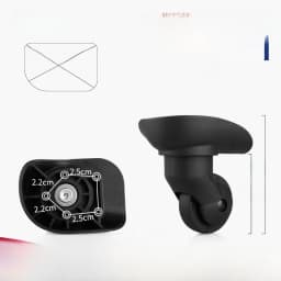 Afashion Universal Wheel Luggage Accessories Aircraft Carryon Suitcase Plane Silent Wheel Bag Shock Absorption Wheel Replacemen