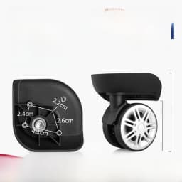 Afashion Universal Wheel Luggage Accessories Aircraft Carryon Suitcase Plane Silent Wheel Bag Shock Absorption Wheel Replacemen