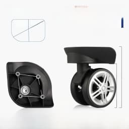 Afashion Universal Wheel Luggage Accessories Aircraft Carryon Suitcase Plane Silent Wheel Bag Shock Absorption Wheel Replacemen