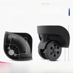 Afashion Universal Wheel Luggage Accessories Aircraft Carryon Suitcase Plane Silent Wheel Bag Shock Absorption Wheel Replacemen