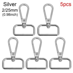 5Pcs/Set Metal Bags Strap Buckles Lobster Clasp Collar Carabiner Snap Hook DIY Keychain Bag Parts Accessories 13/15/20/25mm