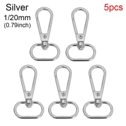 5Pcs/Set Metal Bags Strap Buckles Lobster Clasp Collar Carabiner Snap Hook DIY Keychain Bag Parts Accessories 13/15/20/25mm