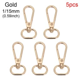 5Pcs/Set Metal Bags Strap Buckles Lobster Clasp Collar Carabiner Snap Hook DIY Keychain Bag Parts Accessories 13/15/20/25mm