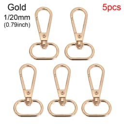 5Pcs/Set Metal Bags Strap Buckles Lobster Clasp Collar Carabiner Snap Hook DIY Keychain Bag Parts Accessories 13/15/20/25mm