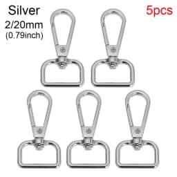 5Pcs/Set Metal Bags Strap Buckles Lobster Clasp Collar Carabiner Snap Hook DIY Keychain Bag Parts Accessories 13/15/20/25mm