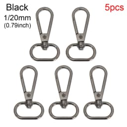 5Pcs/Set Metal Bags Strap Buckles Lobster Clasp Collar Carabiner Snap Hook DIY Keychain Bag Parts Accessories 13/15/20/25mm