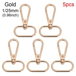 5Pcs/Set Metal Bags Strap Buckles Lobster Clasp Collar Carabiner Snap Hook DIY Keychain Bag Parts Accessories 13/15/20/25mm
