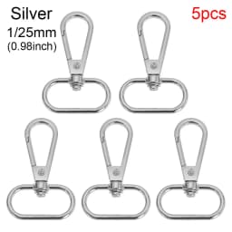 5Pcs/Set Metal Bags Strap Buckles Lobster Clasp Collar Carabiner Snap Hook DIY Keychain Bag Parts Accessories 13/15/20/25mm