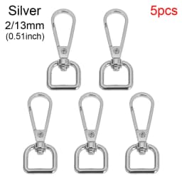 5Pcs/Set Metal Bags Strap Buckles Lobster Clasp Collar Carabiner Snap Hook DIY Keychain Bag Parts Accessories 13/15/20/25mm