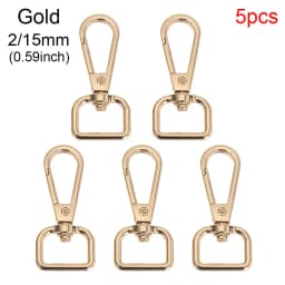 5Pcs/Set Metal Bags Strap Buckles Lobster Clasp Collar Carabiner Snap Hook DIY Keychain Bag Parts Accessories 13/15/20/25mm