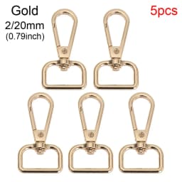 5Pcs/Set Metal Bags Strap Buckles Lobster Clasp Collar Carabiner Snap Hook DIY Keychain Bag Parts Accessories 13/15/20/25mm
