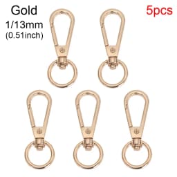 5Pcs/Set Metal Bags Strap Buckles Lobster Clasp Collar Carabiner Snap Hook DIY Keychain Bag Parts Accessories 13/15/20/25mm