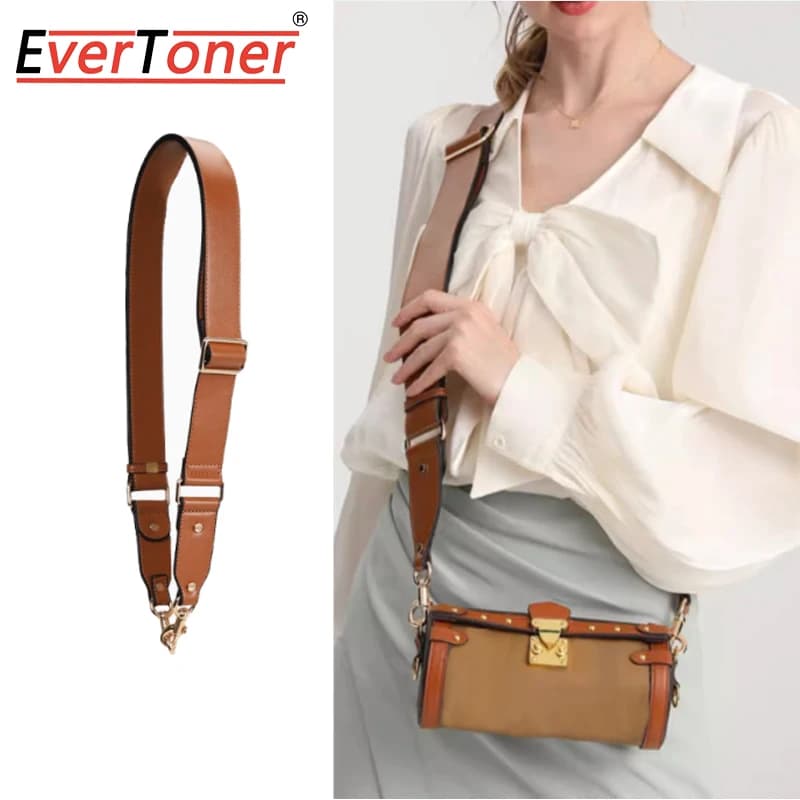 EverToner Leather For Women Handbag Adjustable Shoulder Strap Crossbody Bag Handbag Strap Replacement Bag Accessories