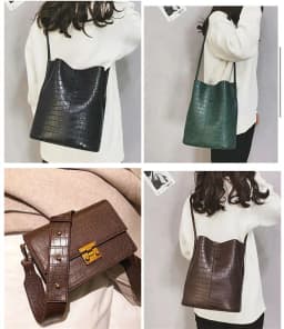 Female bag lady bag strap Hangbag accessories Alligator Pattern print belt diy bag handle strap adjustable 75~150cm