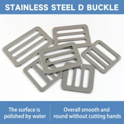 2/5/10Pcs 26-50mm Stainless Steel Tri-Glide Slider Buckle for Backpack Strap Safety Belt Adjust Clasp DIY Hardware Accessories