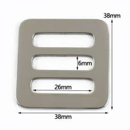 2/5/10Pcs 26-50mm Stainless Steel Tri-Glide Slider Buckle for Backpack Strap Safety Belt Adjust Clasp DIY Hardware Accessories