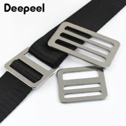 2/5/10Pcs 26-50mm Stainless Steel Tri-Glide Slider Buckle for Backpack Strap Safety Belt Adjust Clasp DIY Hardware Accessories