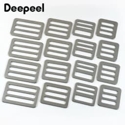 2/5/10Pcs 26-50mm Stainless Steel Tri-Glide Slider Buckle for Backpack Strap Safety Belt Adjust Clasp DIY Hardware Accessories