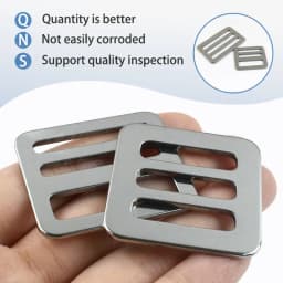 2/5/10Pcs 26-50mm Stainless Steel Tri-Glide Slider Buckle for Backpack Strap Safety Belt Adjust Clasp DIY Hardware Accessories