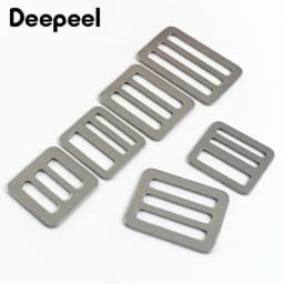 2/5/10Pcs 26-50mm Stainless Steel Tri-Glide Slider Buckle for Backpack Strap Safety Belt Adjust Clasp DIY Hardware Accessories