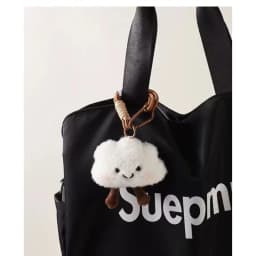 Cute Cloud Hand Rope Plush Pendant for Girls Smiling Heart Keychain Bag Decoration Soft Toy Car Accessory