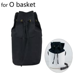 Tanqu New Pure Color Drawstring with Buckle Canvas Fabric Inner Pocket Lining for Obasket Obag Handbag Insert for O Basket O Bag