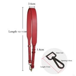 103-113cm Adjustable Genuine Leather Shoulder Crossbody Bag Strap Replacement Handbag Belt Women Purse DIY Bags Accessory Custom
