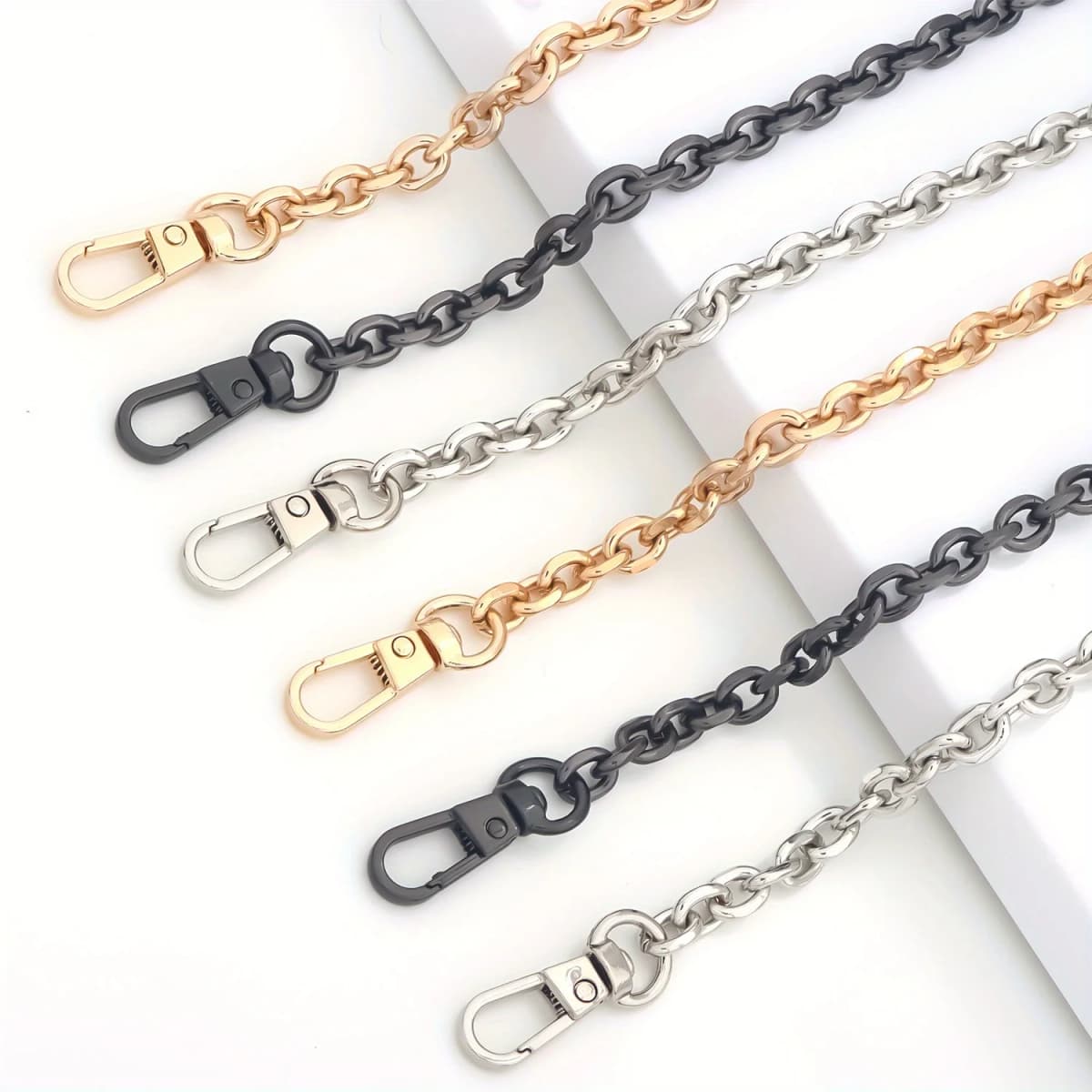 Metal Bag Chain O Shape Purse Chain Strap Shoulder Crossbody Sling Purse Handbag DIY Replacement Strap Chains