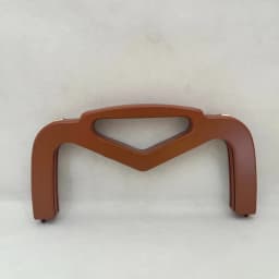 25x13 Cm V-Shaped Wooden Handbag Handles Frame Clasp Set Colorful DIY Bag Accessories with Screws for Purse Making