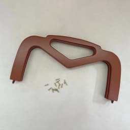 25x13 Cm V-Shaped Wooden Handbag Handles Frame Clasp Set Colorful DIY Bag Accessories with Screws for Purse Making