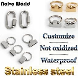 Customize Stainless Steel Keychain Making Your Design Draft O Ring Buckle For Pendant Belt Garment Sport Backpack Shoes Swimsuit