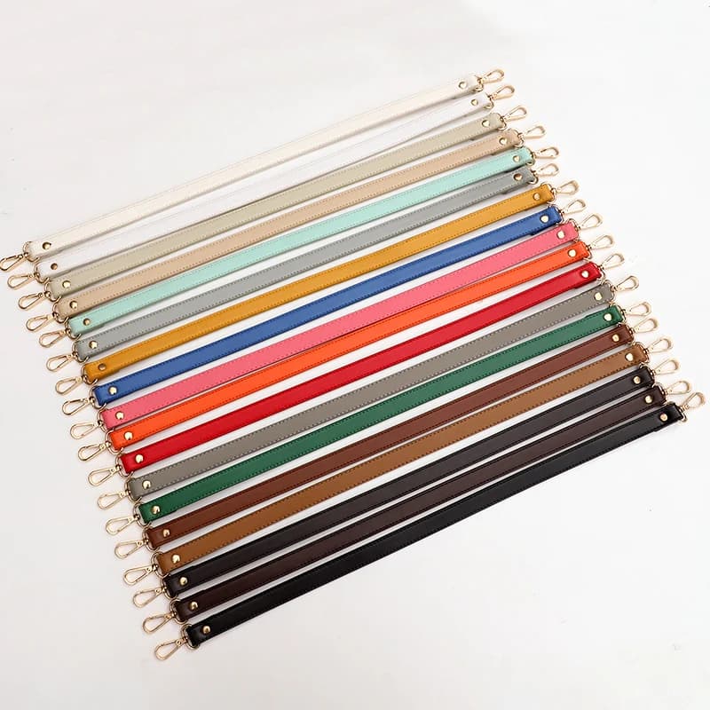 High Quality Leather 50CM Replacement Short Single Shoulder Straps Bag Accessories Bag Handles Plain Pattern