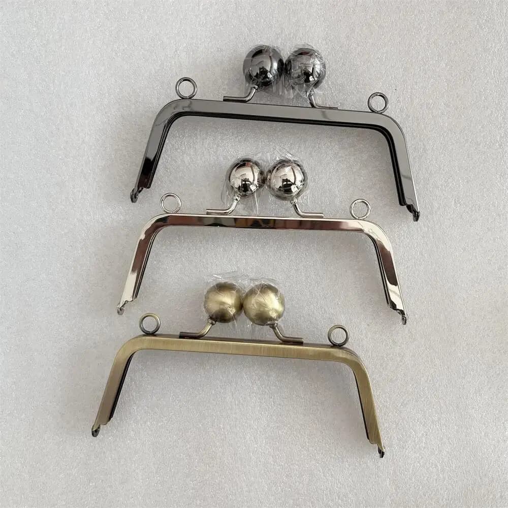 17.5cm Big Ball Purse Frame Marriage Lock Clasp With Screws Handbag Hook Round Hanger Parts Handmade Bag Hardware Accessories