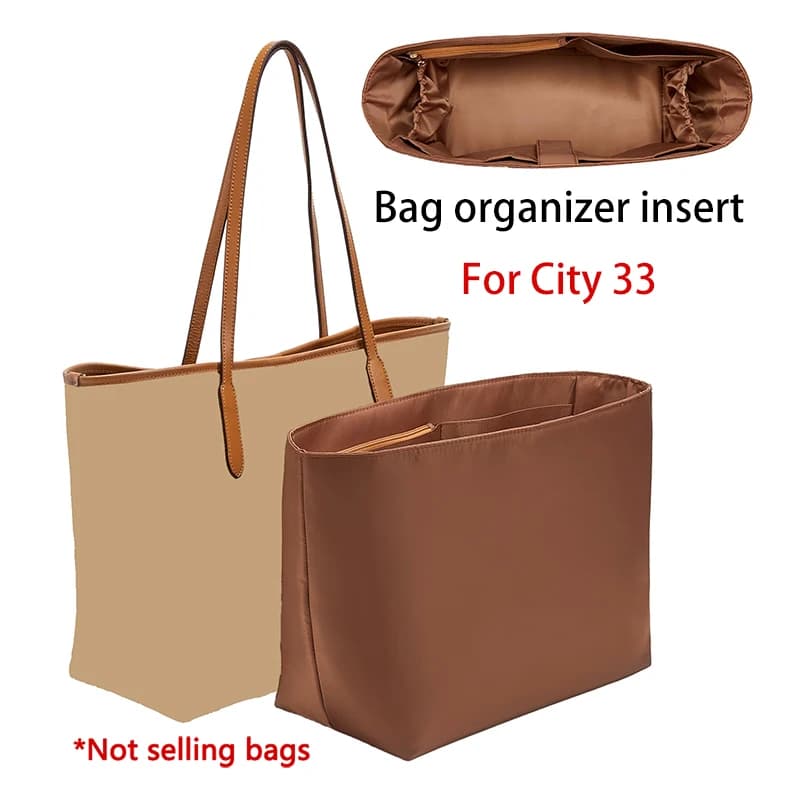 Bag Organizer Insert For City 33 Soft Nylon Durable Fashion Gift Bag Support Storage Inner Modification Bag Accessorie