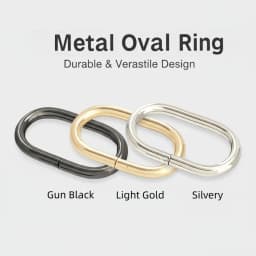 10-40pcs Metal Oval Ring Buckle 19-50mm Bag Strap Adjustment Loop Webbing Belt Buckle Garment DIY Accessories