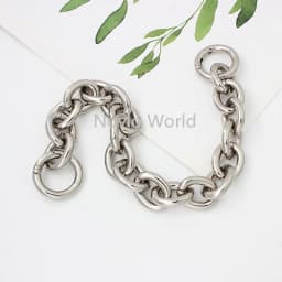 Gold/Light gold/Silver 30-120cm 2cm Wide Fat Rings Light Weight Alumium Chic Bag Chain Thick Chain Purse Strap