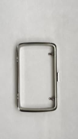 Metal Box Purse Frame Women DIY Clutch Handmade Plastic Parts Square Wallet Bag Clasp Evening Bag Frame Handles with Buckels