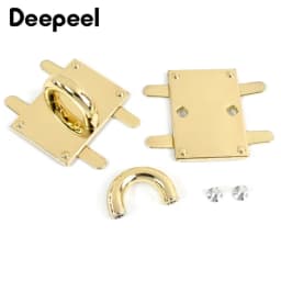 2/4Pcs Deepeel 30mm Gold Side Clip Buckles Bag Metal Lock Clasp O Ring Decor Snap for Handbag DIY Hardware Crafts Accessories