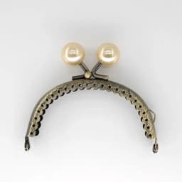 1PCS 8.5cm Pearl Beads Antique Bronze Metal Purse Frame Handle for Clutch Bag Handbag Accessories Making sewing Kiss Clasp Lock