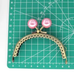 1PCS 8.5cm Pearl Beads Antique Bronze Metal Purse Frame Handle for Clutch Bag Handbag Accessories Making sewing Kiss Clasp Lock