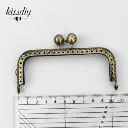 KISSDIY 10PCS 10.5 cm Colorful crystal bead Metal Purse Frame square antique bronze brass lace Coin Purse Frames