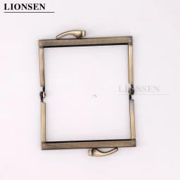 LIONSEN DIY10.5cm  Barge foot Metal Purse Frame Handle Kiss Clasp Lock for DIY Bag Sewing Craft Tailor Accessories