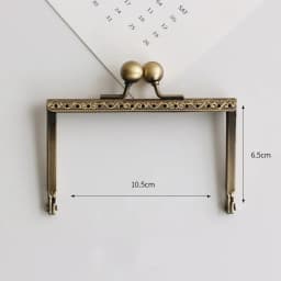 LIONSEN DIY10.5cm  Barge foot Metal Purse Frame Handle Kiss Clasp Lock for DIY Bag Sewing Craft Tailor Accessories