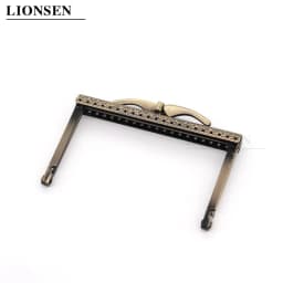 LIONSEN DIY10.5cm  Barge foot Metal Purse Frame Handle Kiss Clasp Lock for DIY Bag Sewing Craft Tailor Accessories