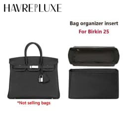 Bag Organizer Insert for Birkin 25 Nylon Storage Platinum Bag Support orderly Storage Neat Inner Modification Bag Accessories